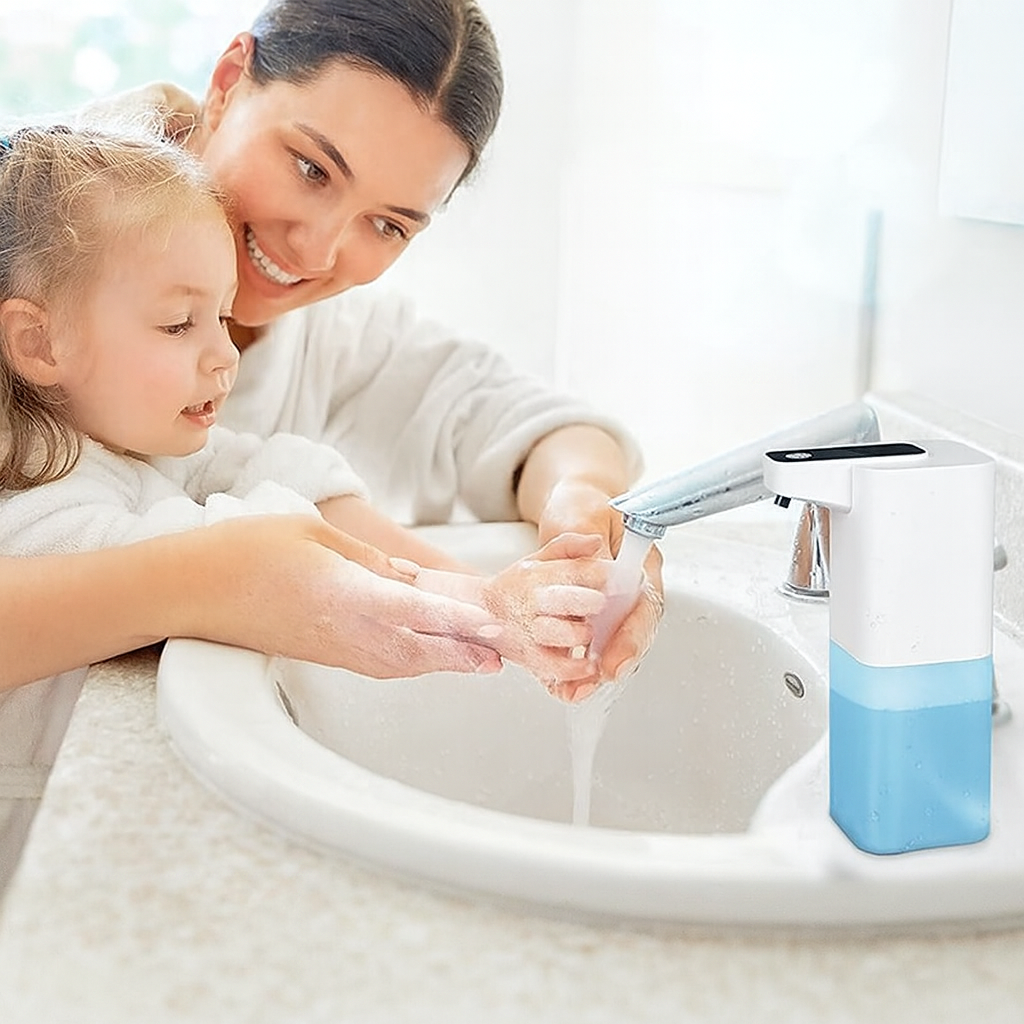 Distributeur de Savon Automatique Sans Contact – Rechargeable USB-C & Capteur Infrarouge
