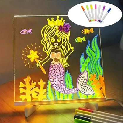 Tableau de Notes LED Magique - Planche Lumineuse en Acrylique pour Enfants